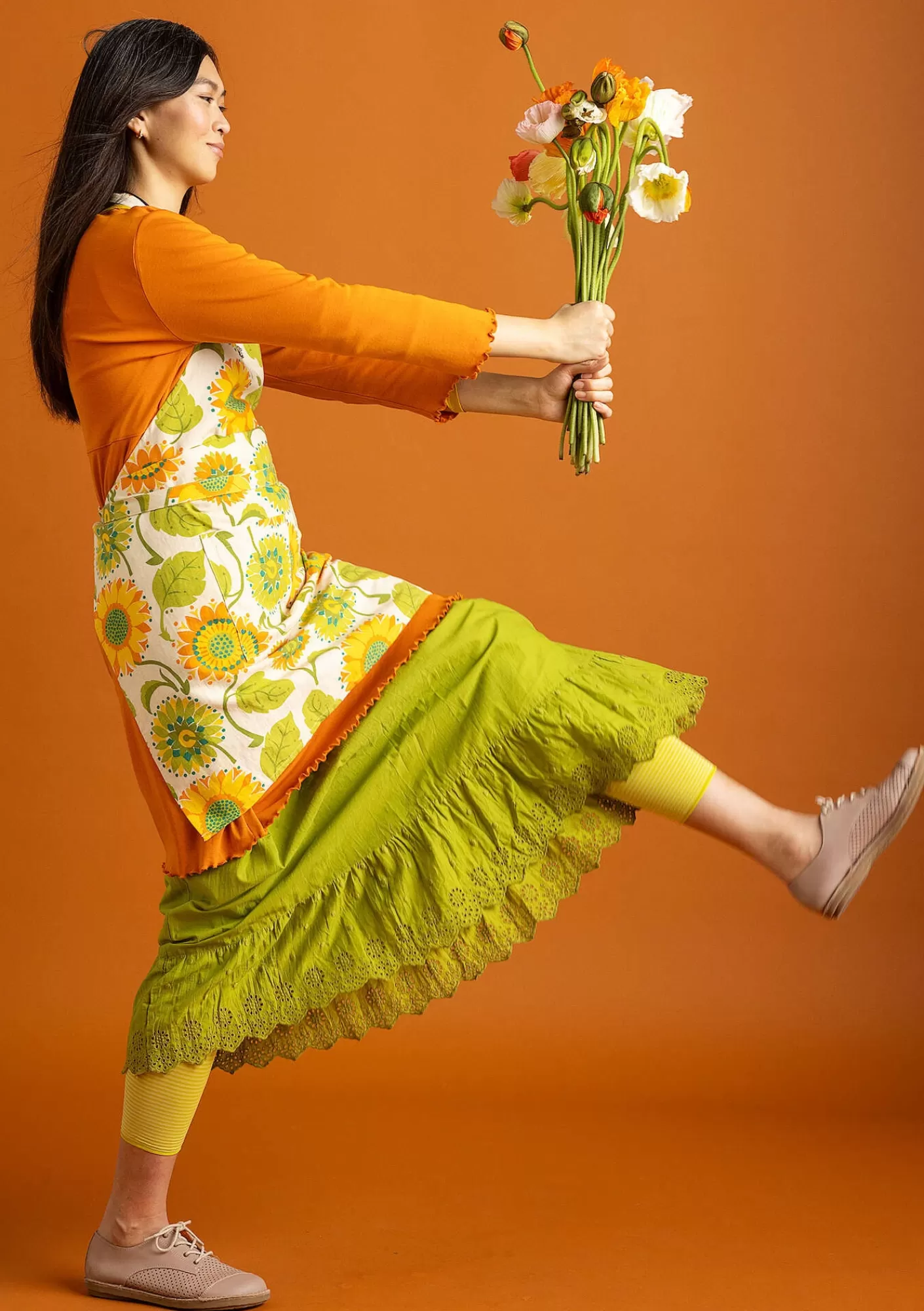 Gudrun Sjödén Esiliina ”Sunflower” ekopuuvillaa/pellavaa- Keittiö Ja Ruokailutila