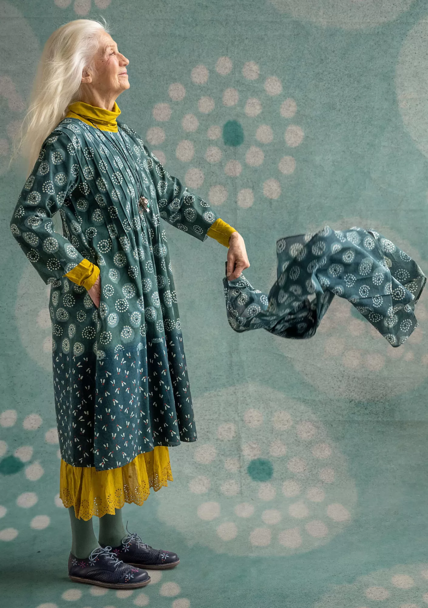 Gudrun Sjödén Huivi "Clay" ekopuuvillaa- Asusteet