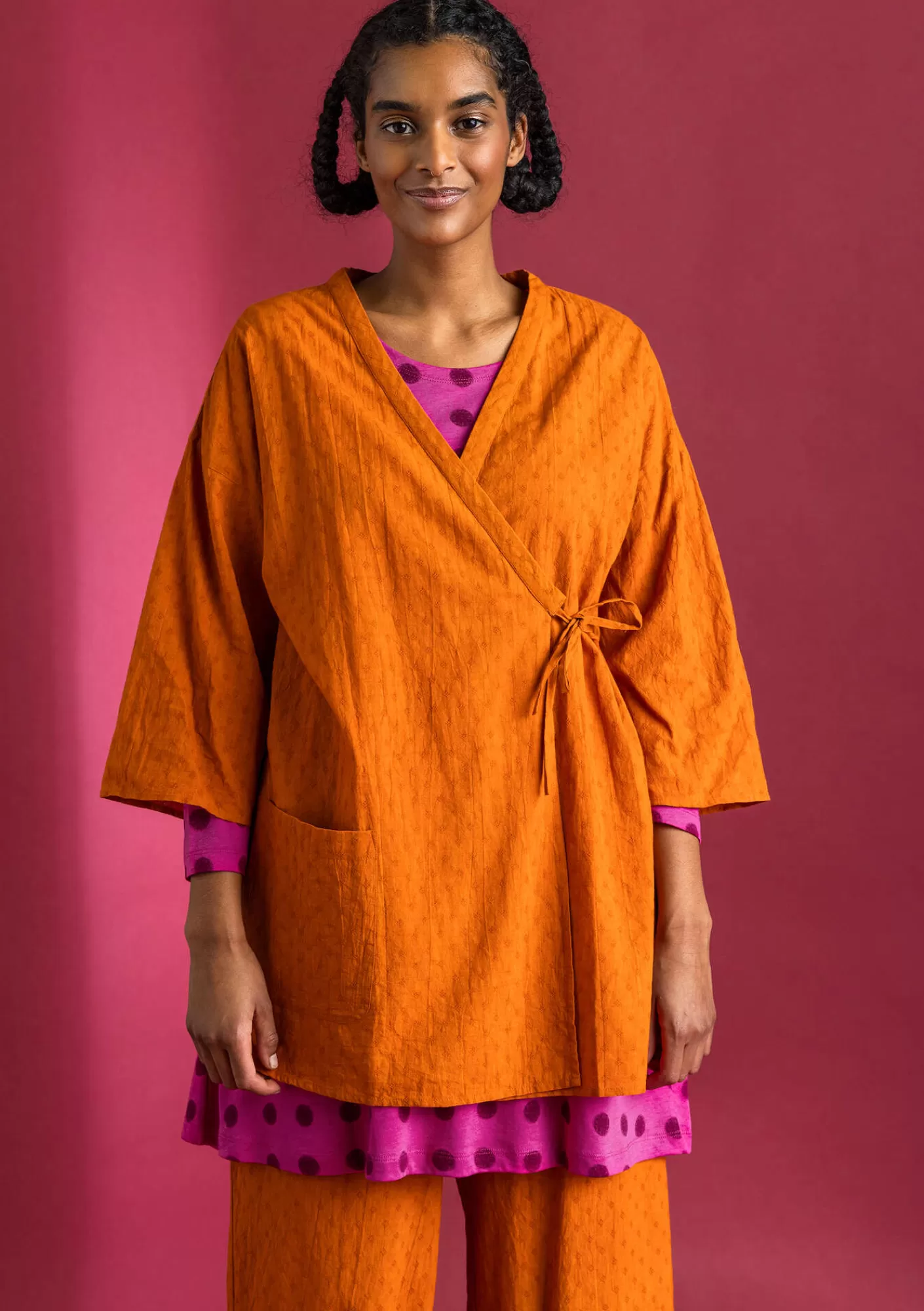 Gudrun Sjödén Kangaskimono ekopuuvillaista dobby-kudosta- Paidat