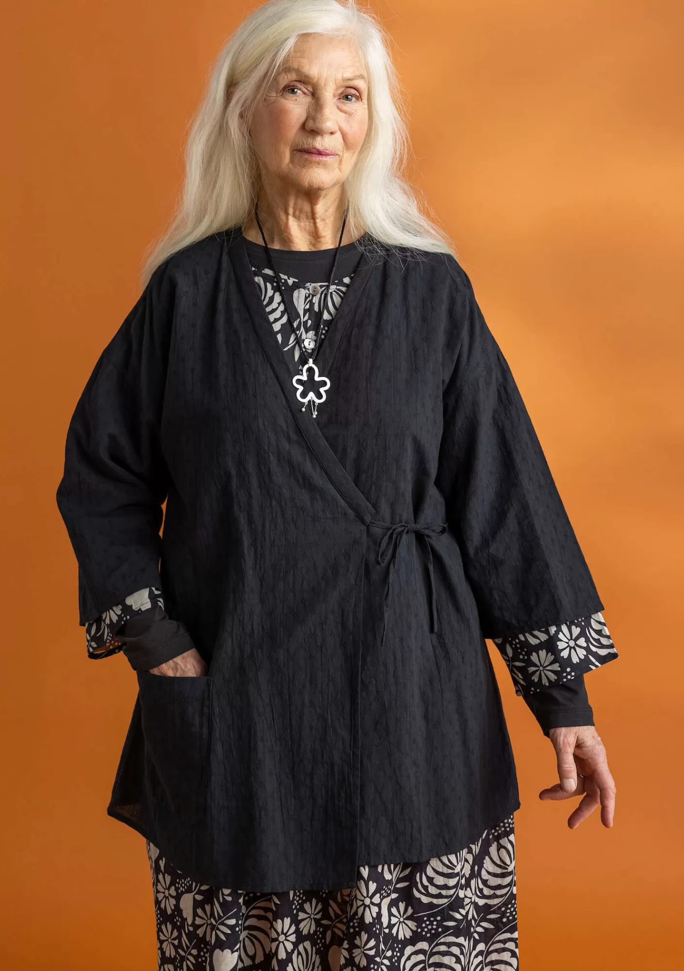 Gudrun Sjödén Kangaskimono ekopuuvillaista dobby-kudosta- Paidat