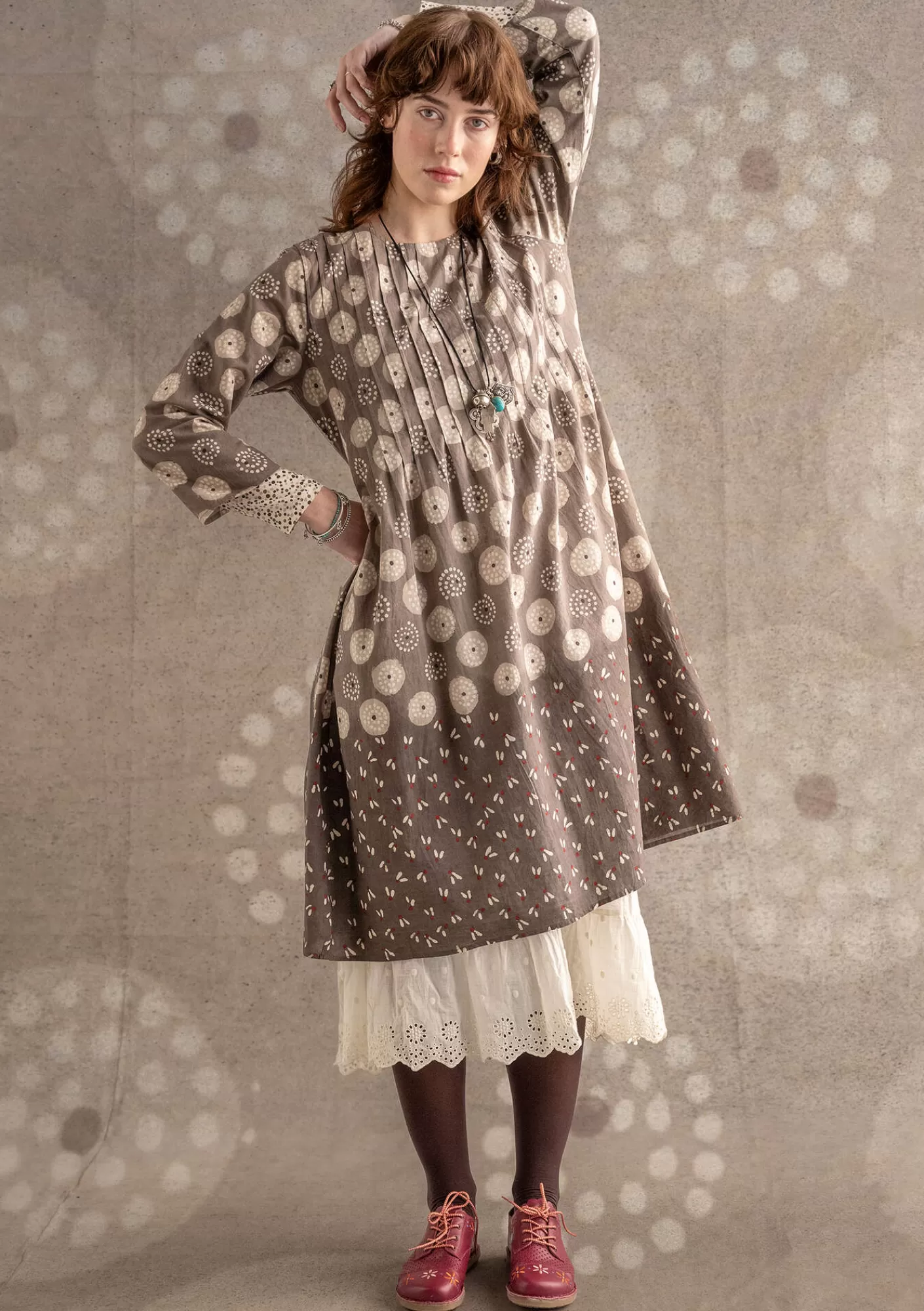 Gudrun Sjödén Kangasmekko "Clay" ekopuuvillaa- Mekot
