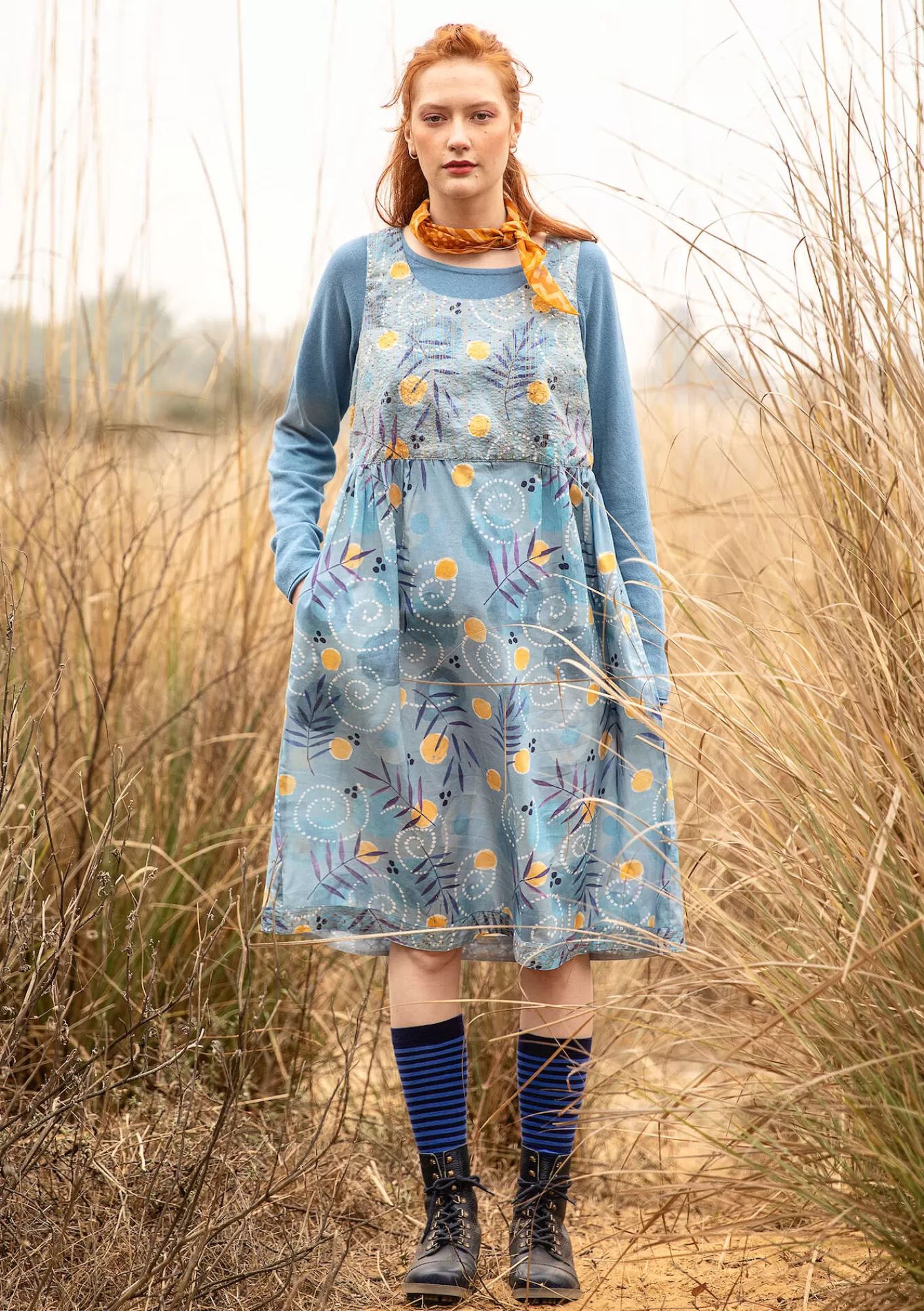 Gudrun Sjödén Kangasmekko ”Embla” ekopuuvillaa- Mekot