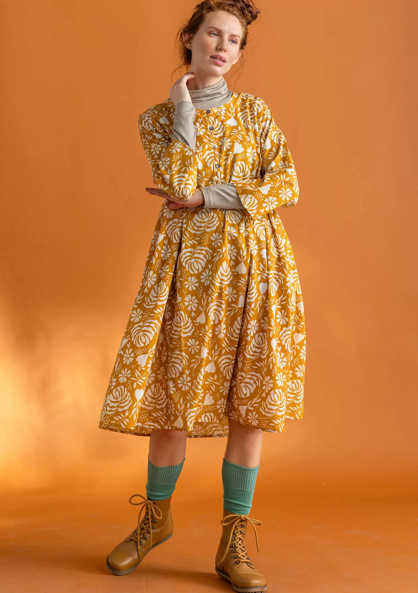 Gudrun Sjödén Kangasmekko ”Hedda” ekopuuvillaa- Mekot