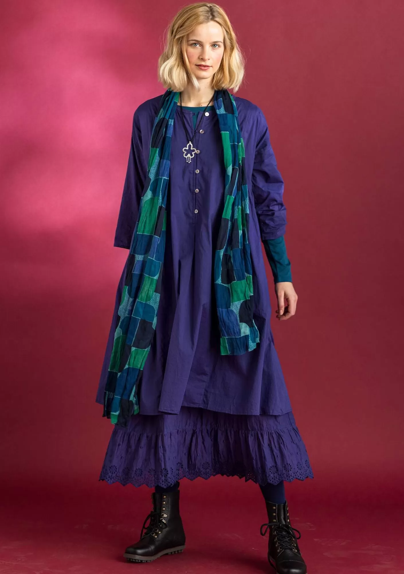 Gudrun Sjödén Kangasmekko ”Hedda” ekopuuvillaa- Mekot