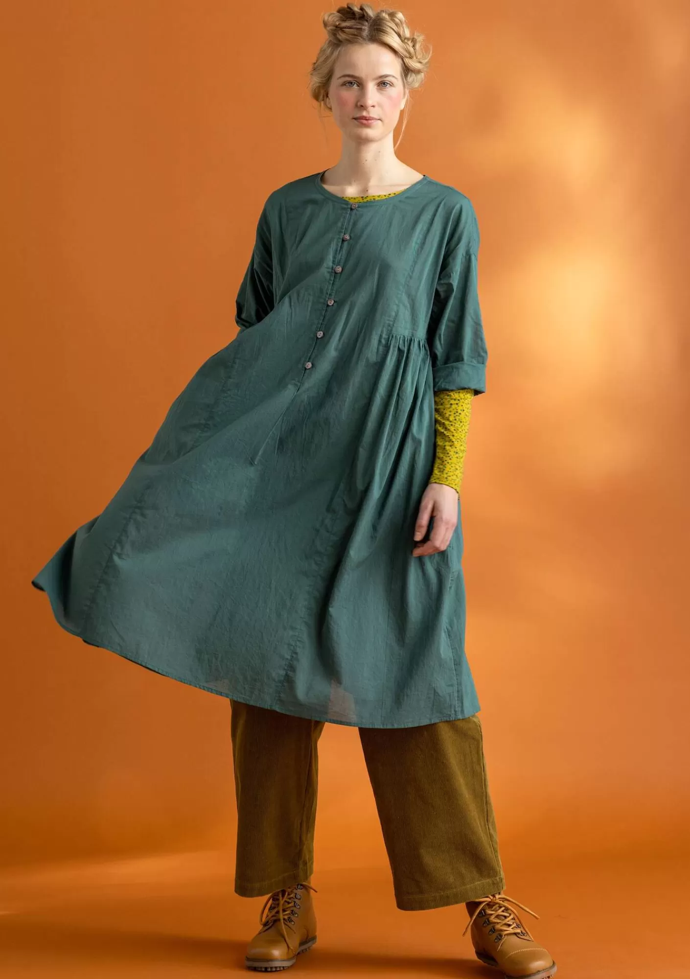 Gudrun Sjödén Kangasmekko ”Hedda” ekopuuvillaa- Mekot