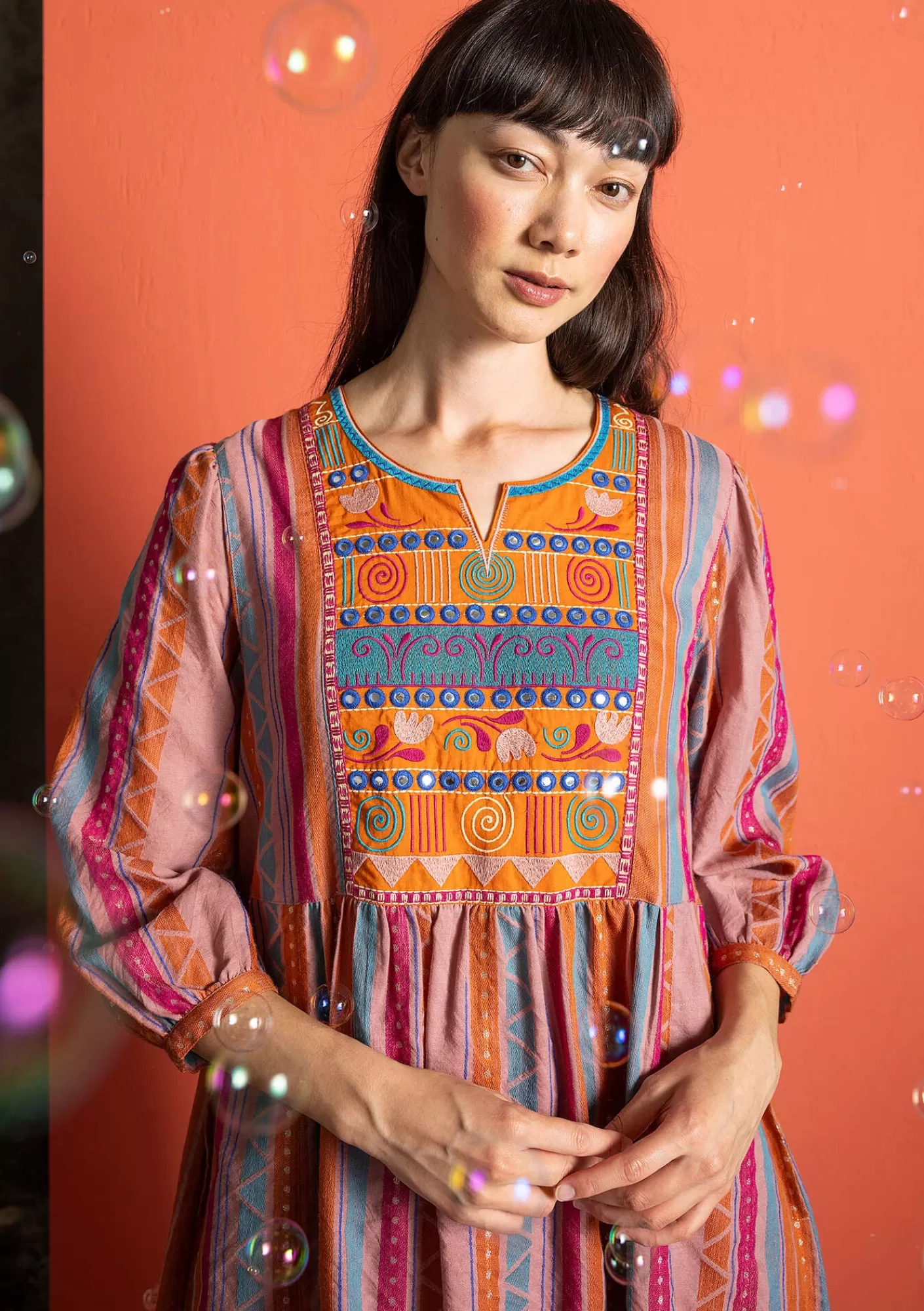 Gudrun Sjödén Kangasmekko "Jaipur" villaa ja puuvillaa- Mekot