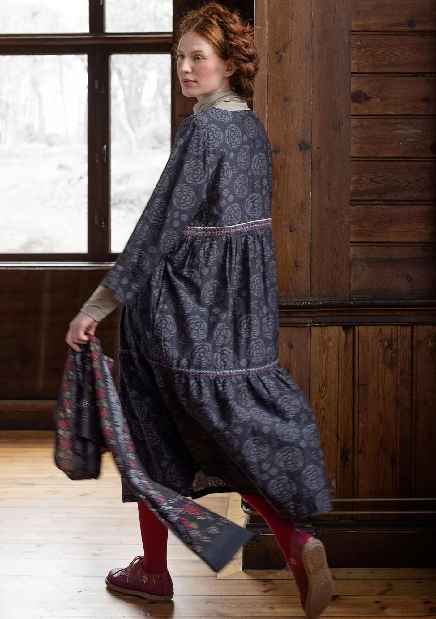 Gudrun Sjödén Kangasmekko "Kamelia" ekopuuvillaa ja silkkiä- Mekot