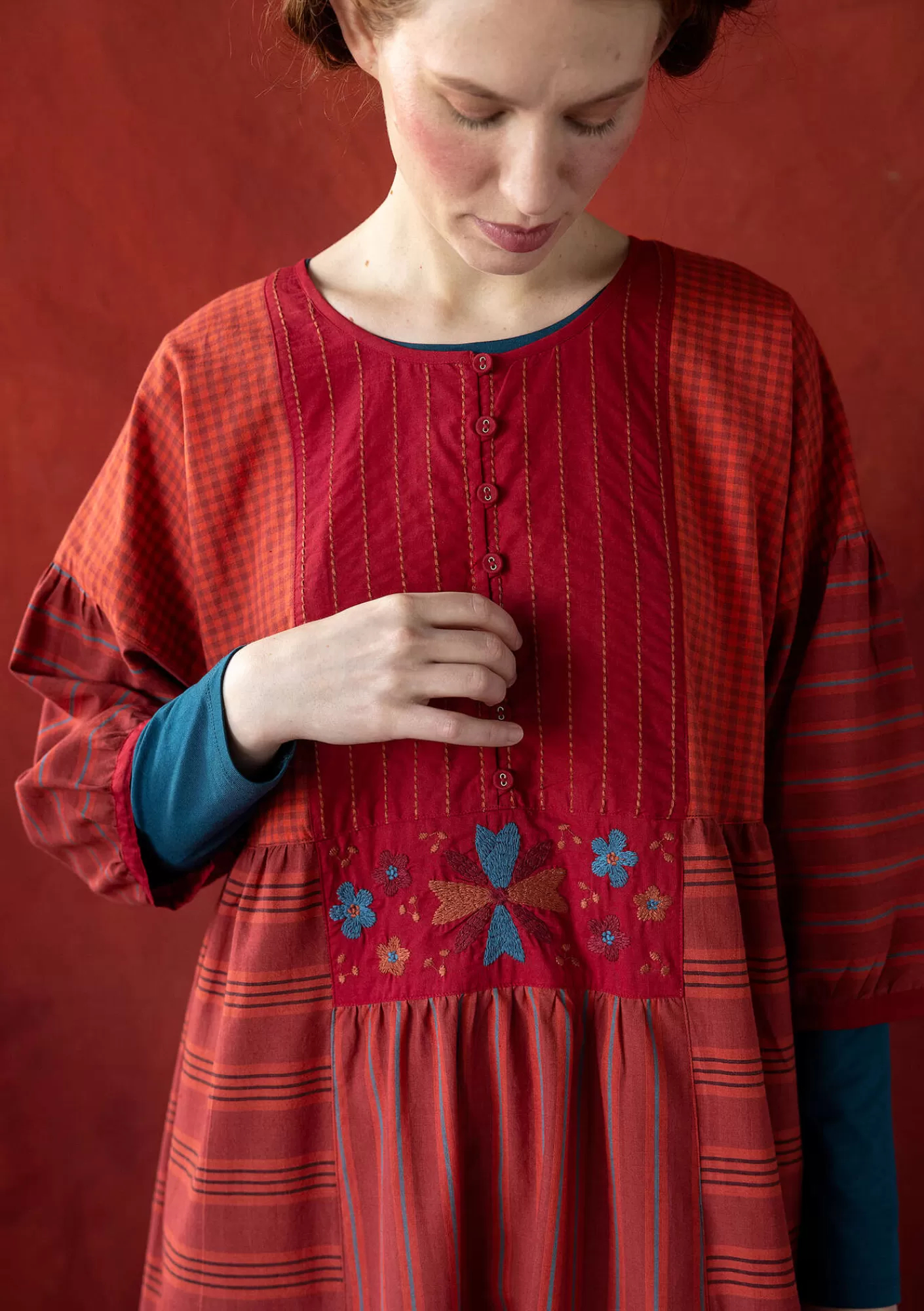 Gudrun Sjödén Kangasmekko "Sofia" ekopuuvillaa- Mekot