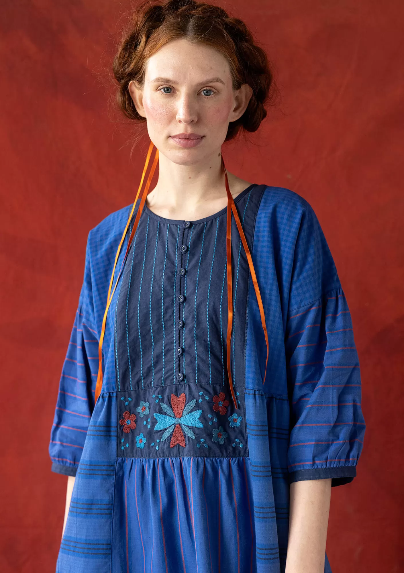 Gudrun Sjödén Kangasmekko "Sofia" ekopuuvillaa- Mekot