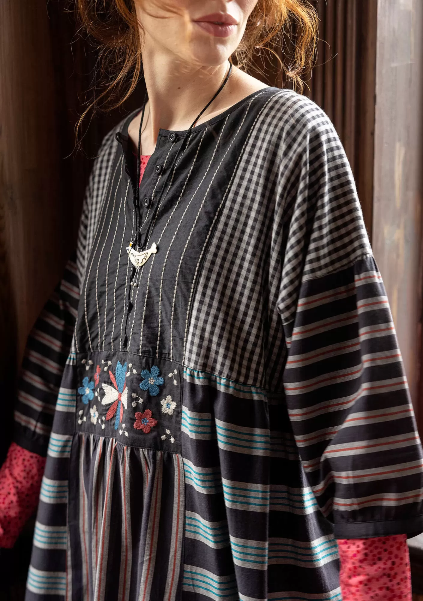 Gudrun Sjödén Kangasmekko "Sofia" ekopuuvillaa- Mekot