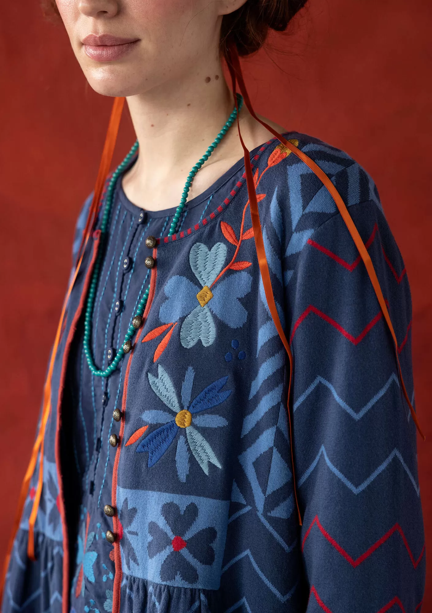 Gudrun Sjödén Neuletakki "Maria" ekologista ja kierrätettyä puuvillaa- Neuletakit