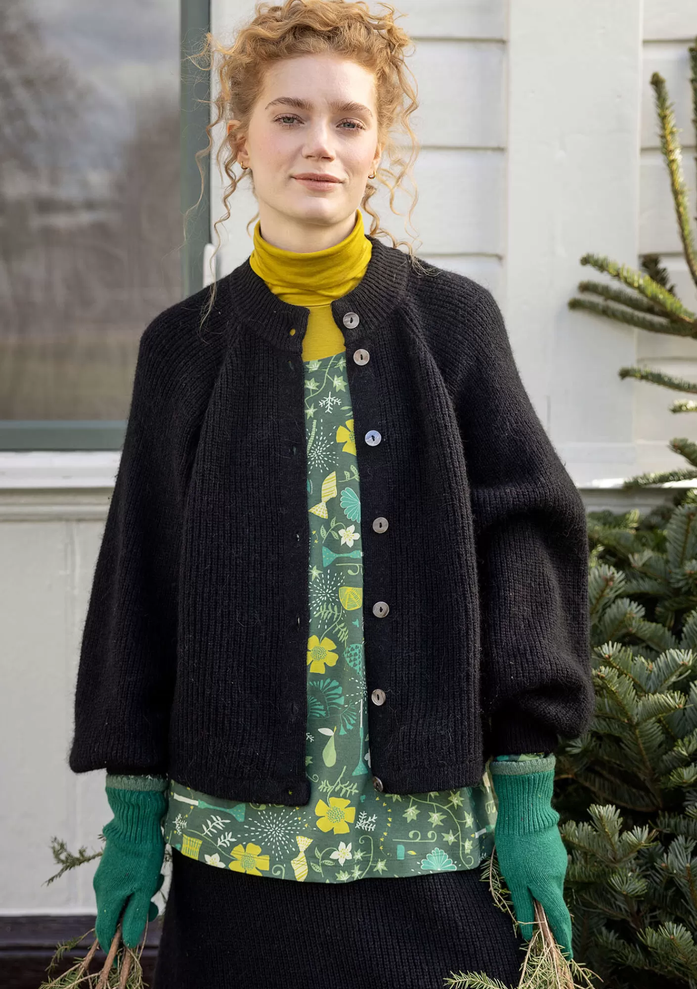 Gudrun Sjödén Neuletakki "Vinternatt" alpakkasekoitetta- Neuletakit