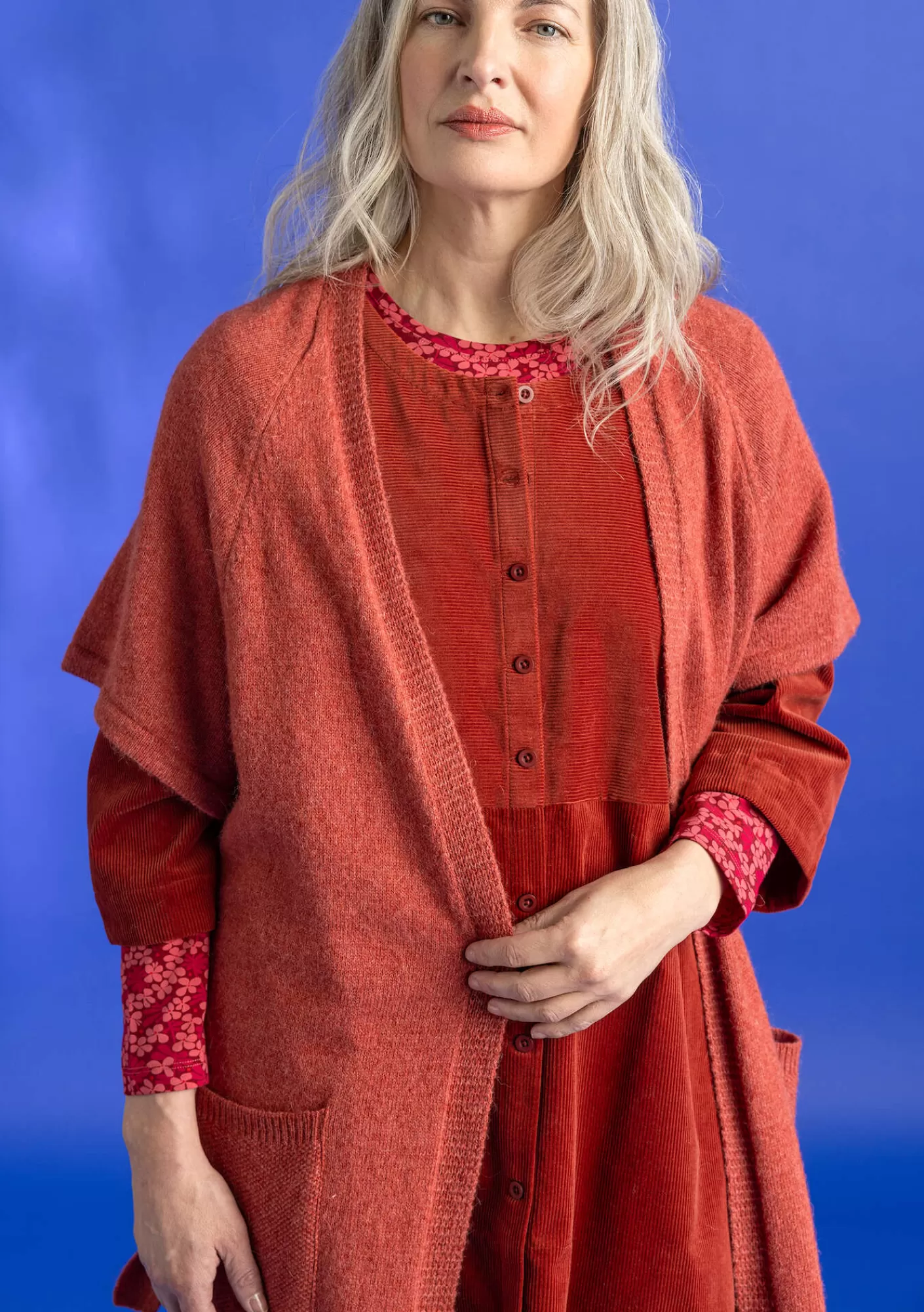Gudrun Sjödén Pitkä neuletakki alpakkasekoitetta- Neuletakit