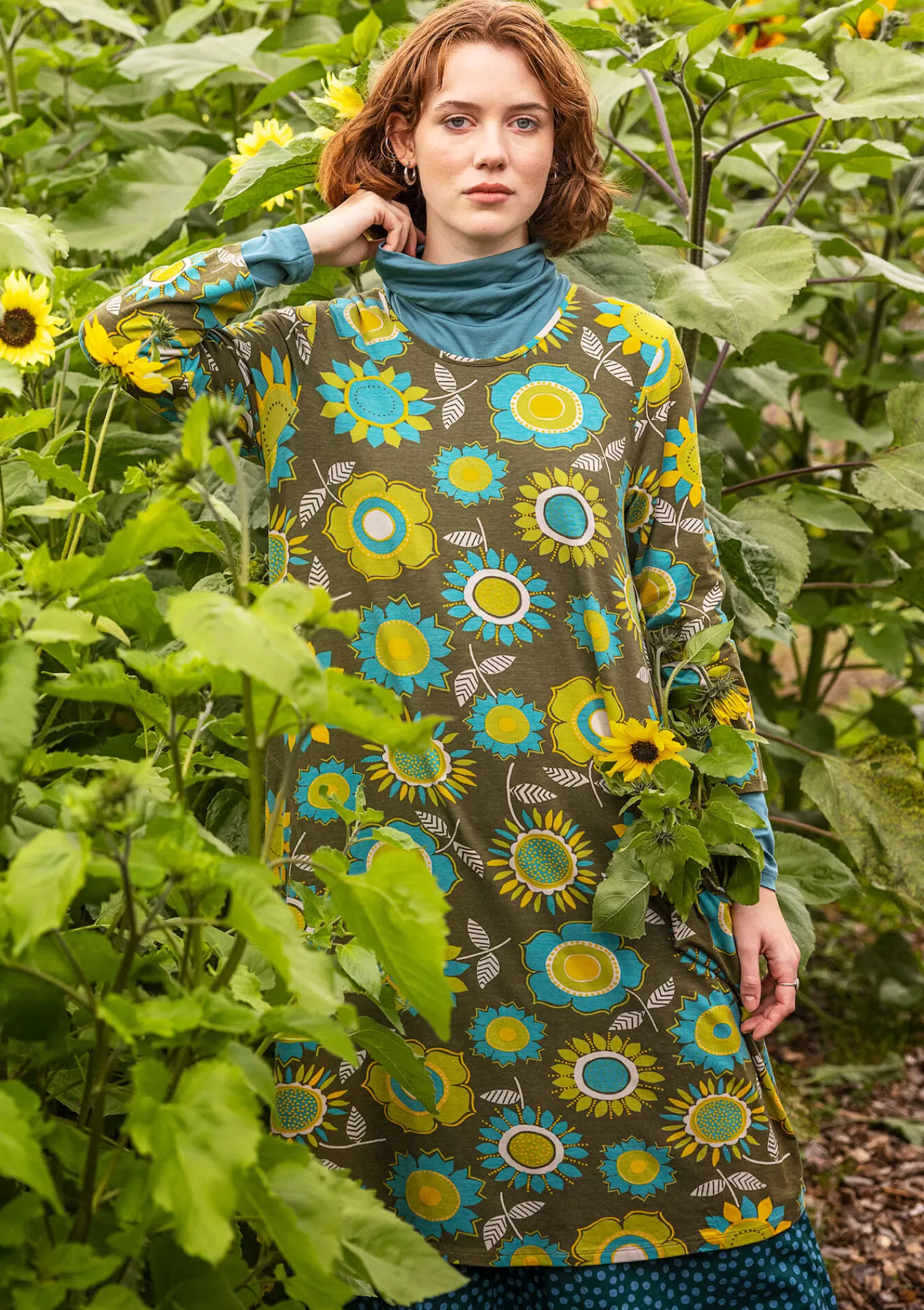 Gudrun Sjödén Sunflower-trikoomekko lyocellia ja elastaania- Mekot