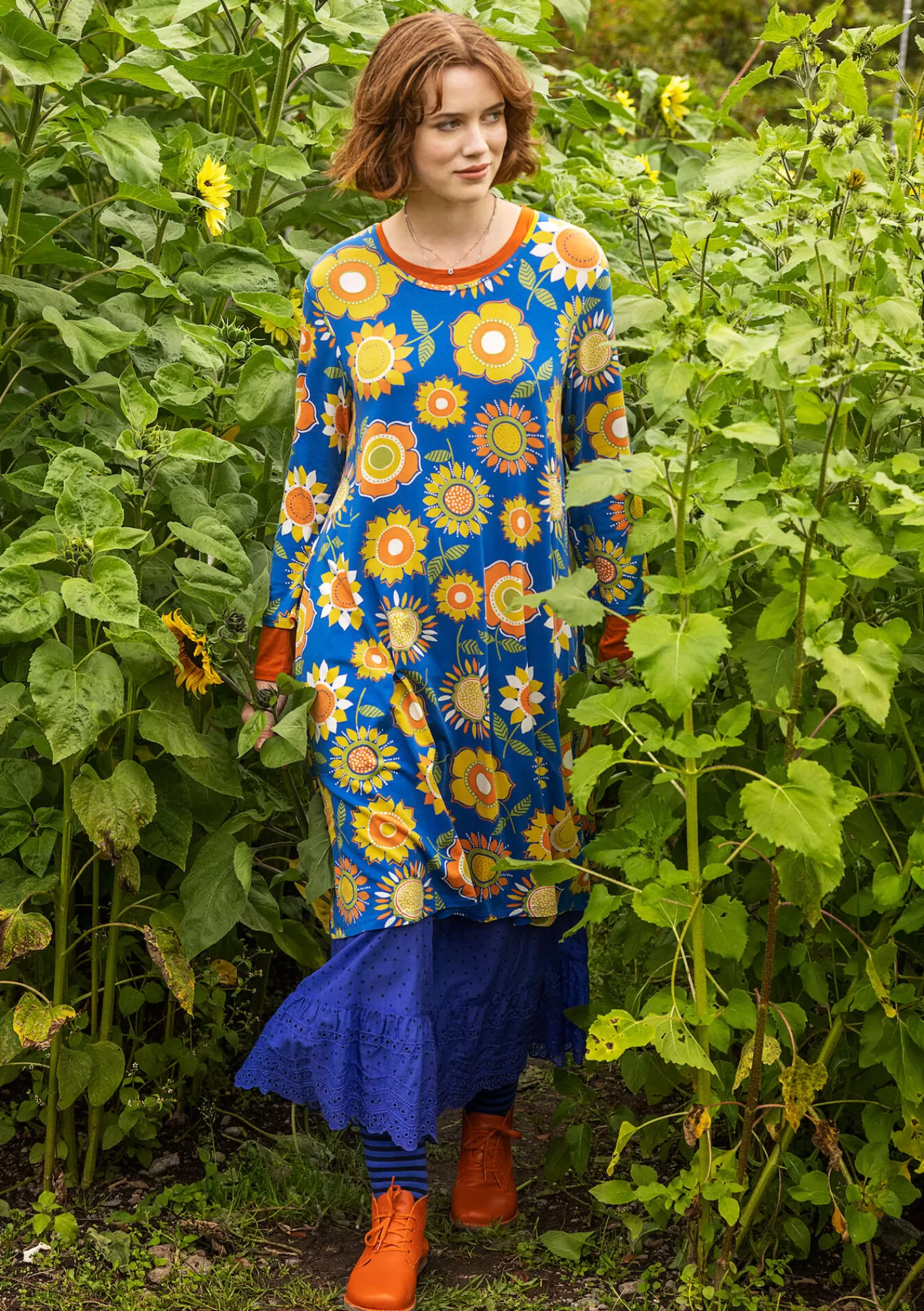 Gudrun Sjödén Sunflower-trikoomekko lyocellia ja elastaania- Mekot