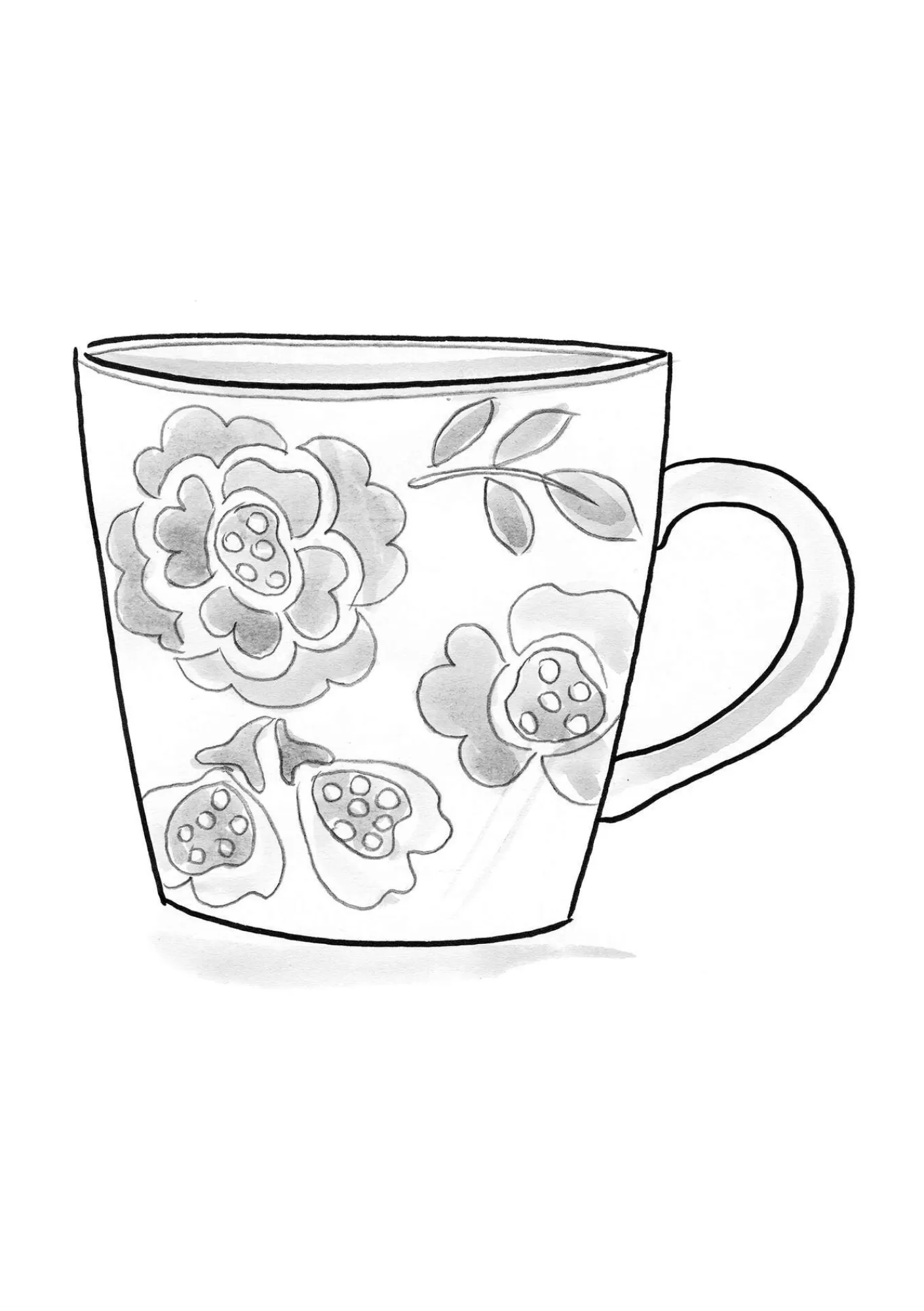 Gudrun Sjödén Teemuki "Wild rose" keramiikkaa- Keramiikka & Lasi | Keittiö Ja Ruokailutila
