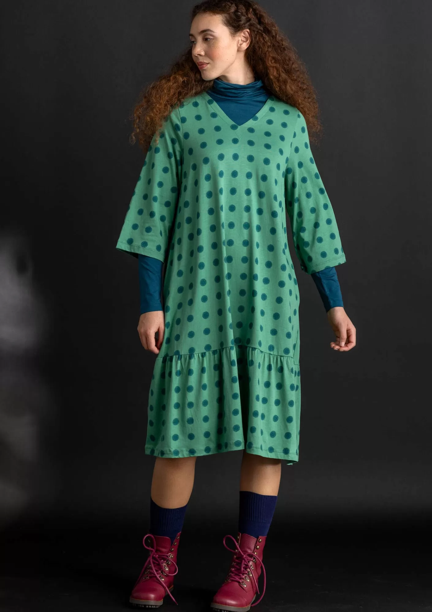 Gudrun Sjödén Trikoomekko ”Tyra” ekopuuvillaa/modaalia- Mekot