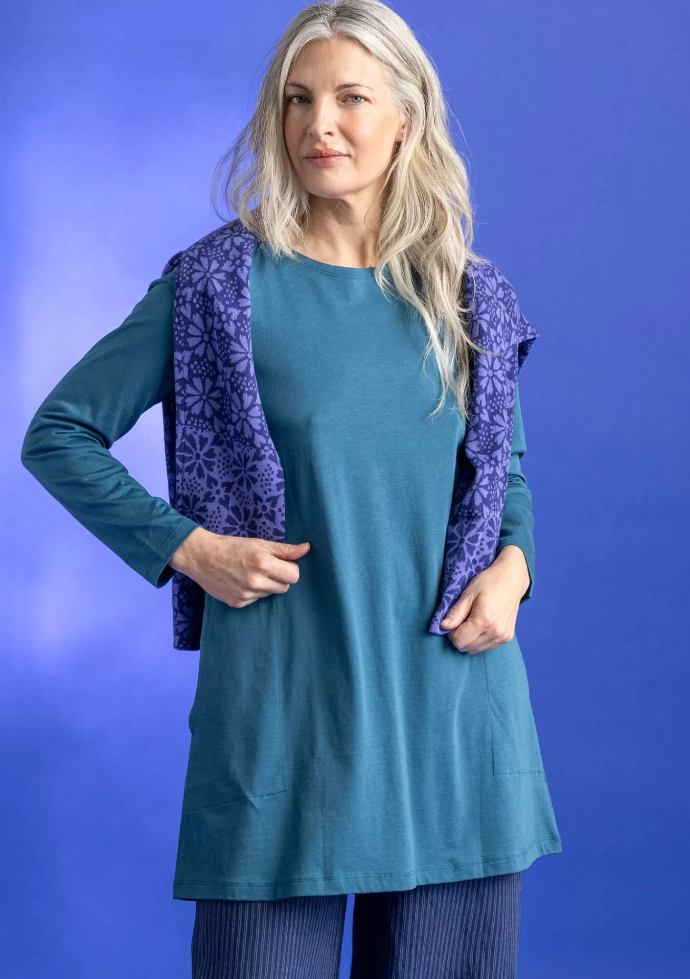 Gudrun Sjödén Trikootunika ”Tyra” ekopuuvillaa/modaalia- Tunikoita