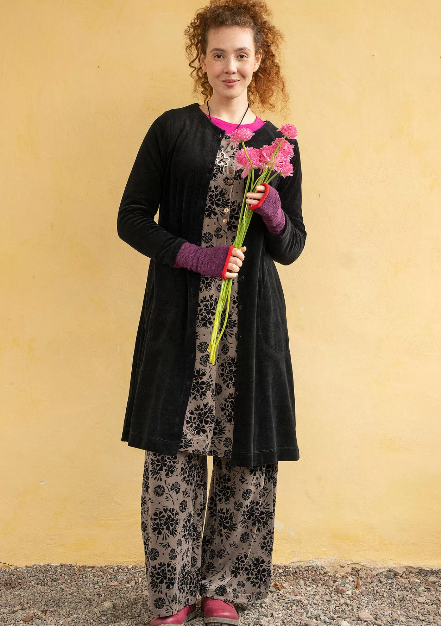 Gudrun Sjödén Veluurimekko ”Selma” i ekopuuvillaa / kierrätettyä polyesteriä- Mekot