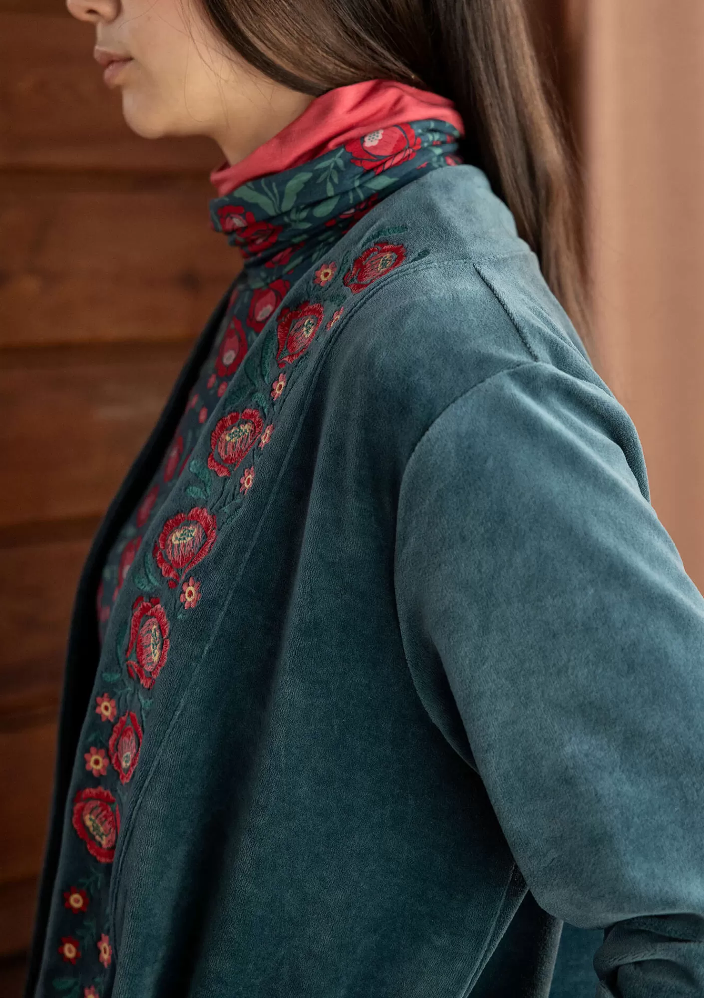 Gudrun Sjödén Veluurineuletakki "Nora" ekopuuvillaa ja kierrätettyä polyesteriä- Neuletakit | Takit & Jakut